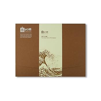 Amazon | KINOWA 「神奈川沖浪裏」 木はり絵 オリジナル 手作り